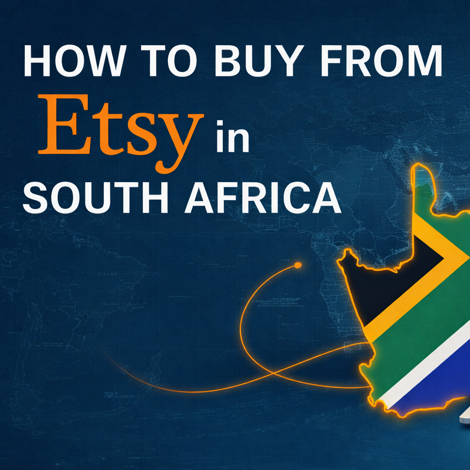 Importing from Etsy to South Africa with packages, customs and international delivery concept